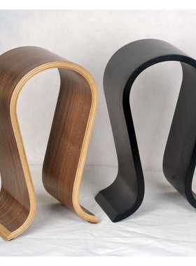 新款直销跨镜货源头戴式耳机架子支架创意实木电脑耳机支架挂架耳