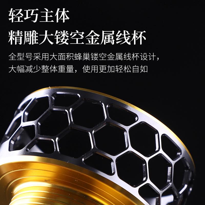 新款直销全金属镂空线杯防海水渔轮纺车海竿渔线轮船钓矶钓路亚鱼