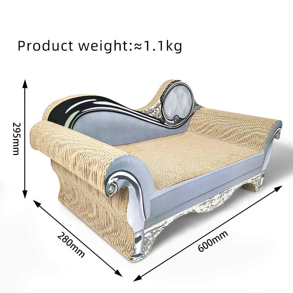 新款直销icle贵妃榻猫沙发瓦楞纸猫抓板-浅灰色