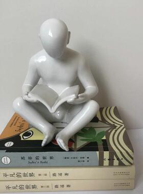 新款直销树脂工艺品书档摆件 看书小孩人物儿童房 客厅卧室玄关工