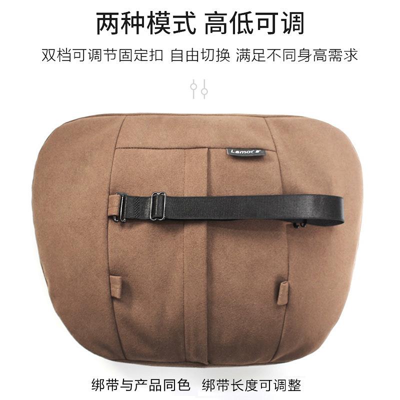 新款直销适用于奔驰S级汽车头枕车用麂皮绒护颈枕头迈巴赫生物绒