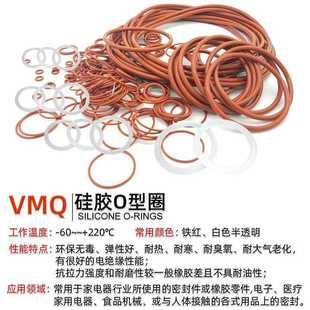 新款 直销红色硅胶O型圈防水圈耐高温环保密封圈垫内径21.2 69mm