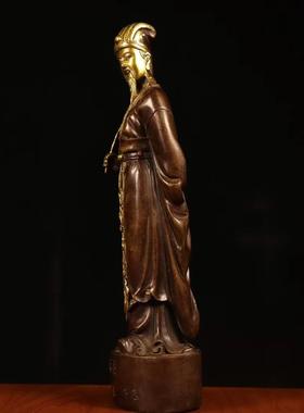 新款直销黄铜诸葛亮摆件卧龙先生诸葛孔明铜像家居吉祥工艺礼品办