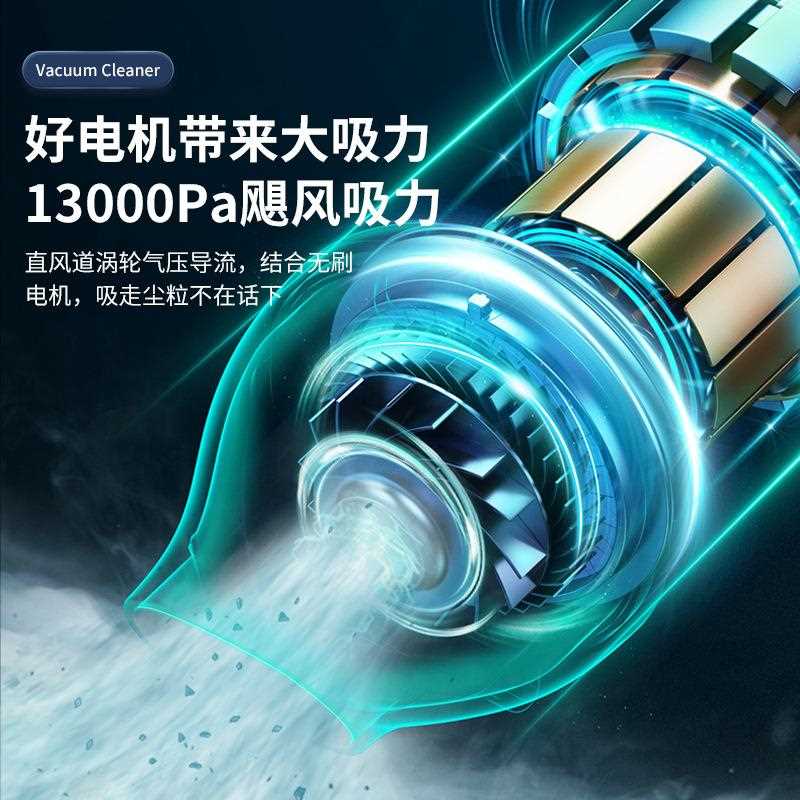 新款直销无线车载吸尘器手持便携充电宠物毛发吸尘机可干湿吸尘两