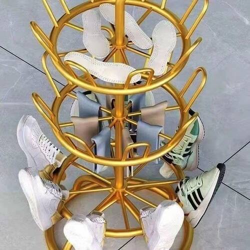 晒鞋神器旋转鞋架耐用晾鞋架铁艺工艺可移动阳台室外置物架鞋架