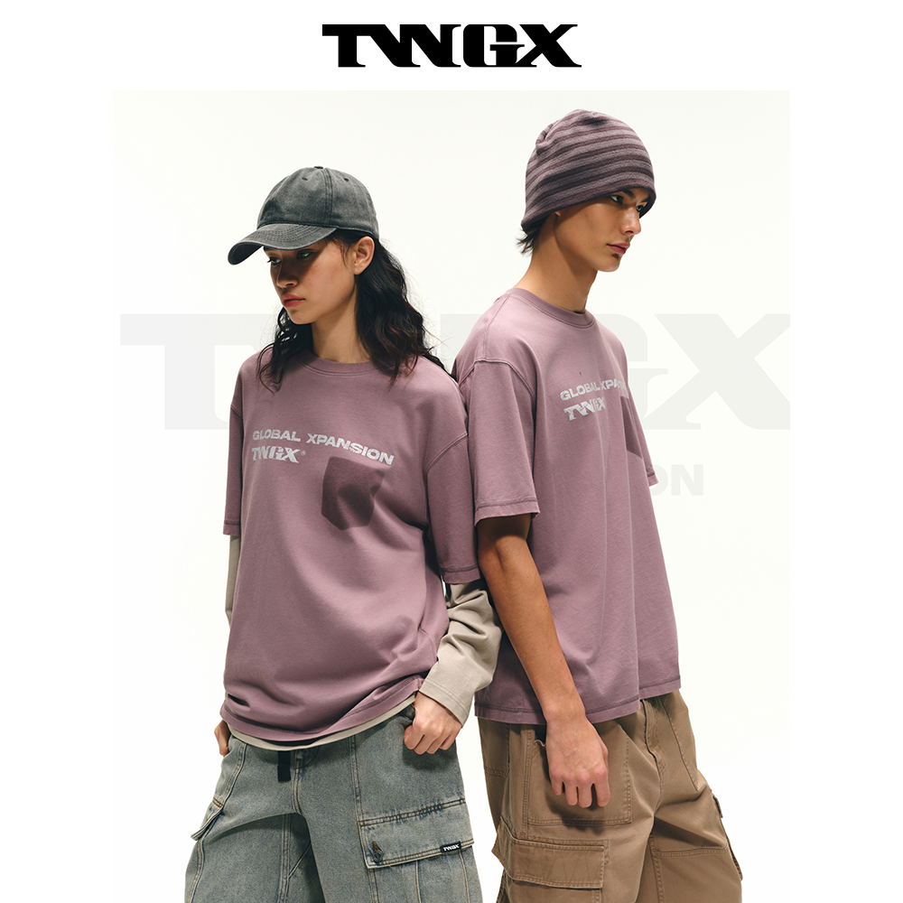 Teenie Weenie小熊男装美式时尚日常街头风假口袋水洗宽松短袖T恤