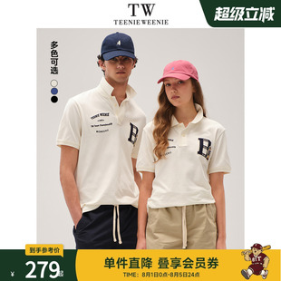 Weenie小熊男装 T恤2025春季 Teenie 短袖 POLO上衣 新款 学院休闲时尚