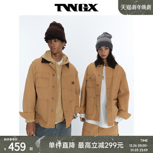 街头风水洗做旧帆布休闲随性牛仔夹克 美式 Teenie Weenie小熊男装