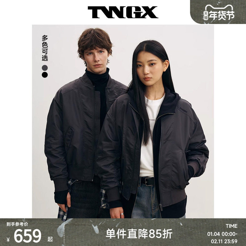 TWGX男女同款小熊男装工装棉服2025春装新款复古潮流夹克外套,男装,棉衣,淘宝优惠券,粉丝福利购,淘宝优惠卷