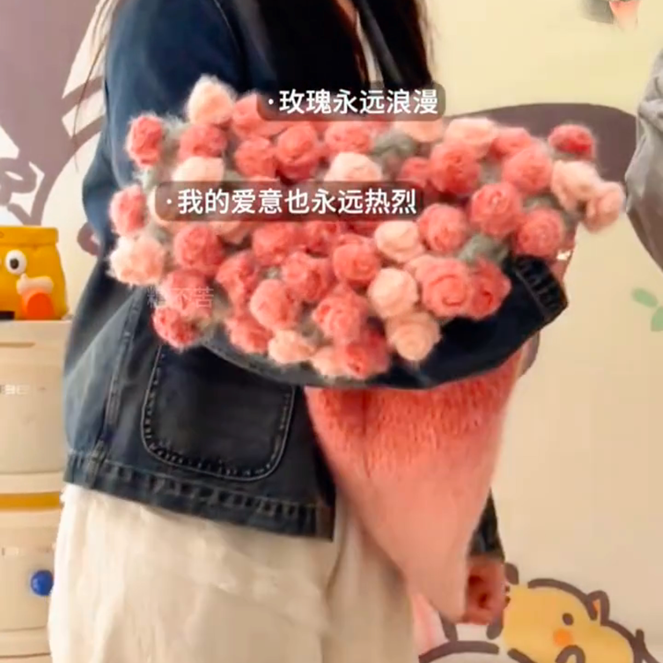 99朵玫瑰花束毯子情人节送女友