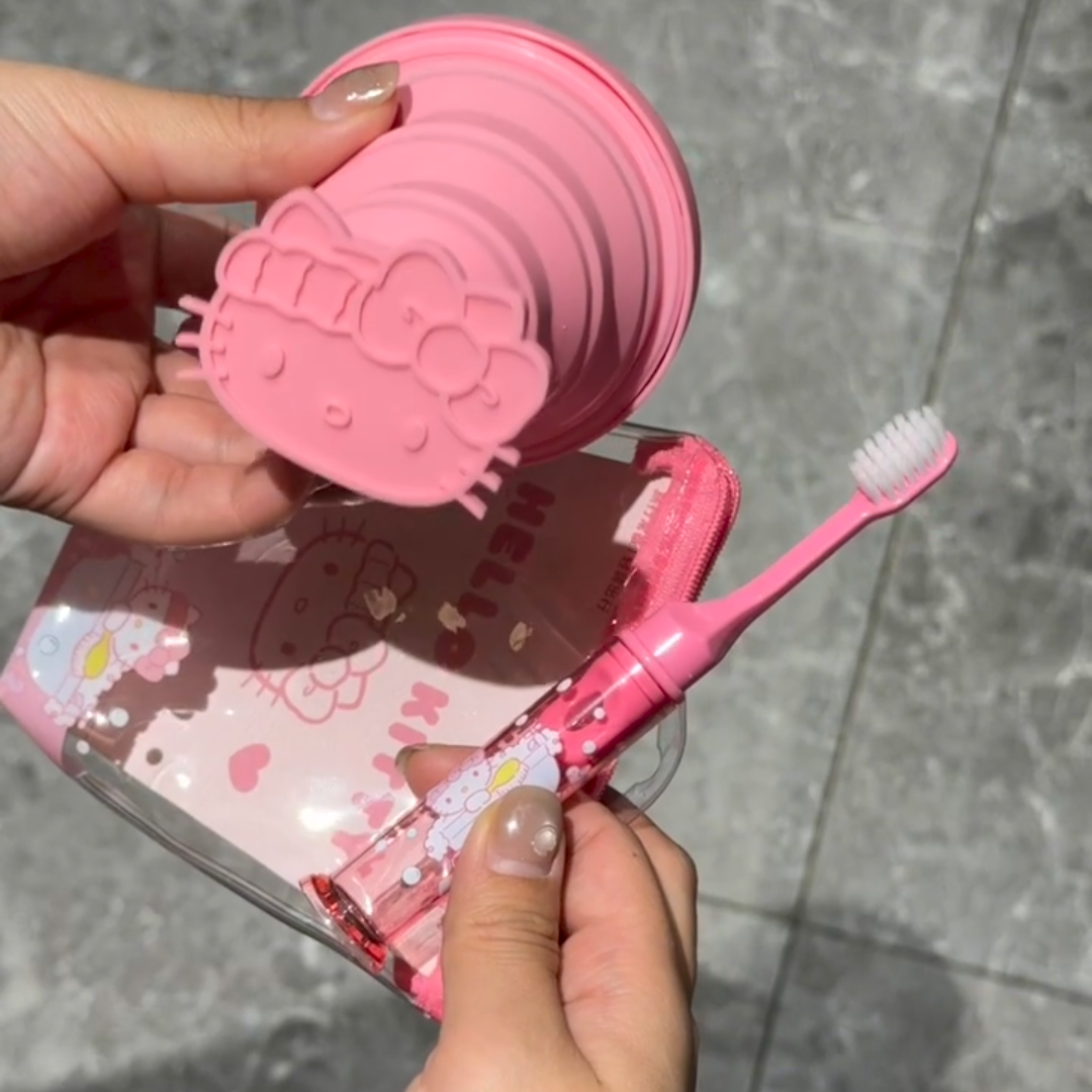三丽鸥折叠漱口杯套装