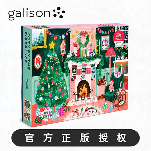 Galison正版-壁炉旁的温馨时光