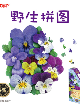 美国MADDCAPP成人解压玩具高难度野生异形拼图-350片紫罗兰