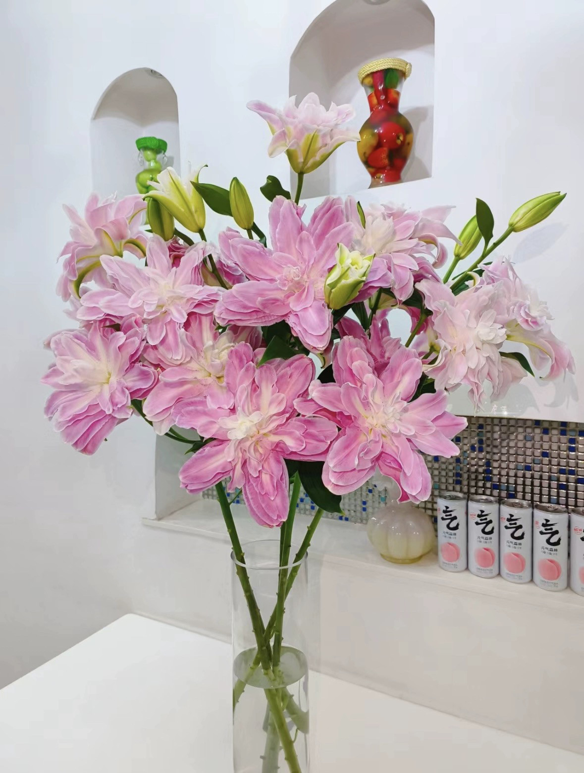 莲花仙子重瓣香水百合家庭办公水养鲜切花云南基地直发