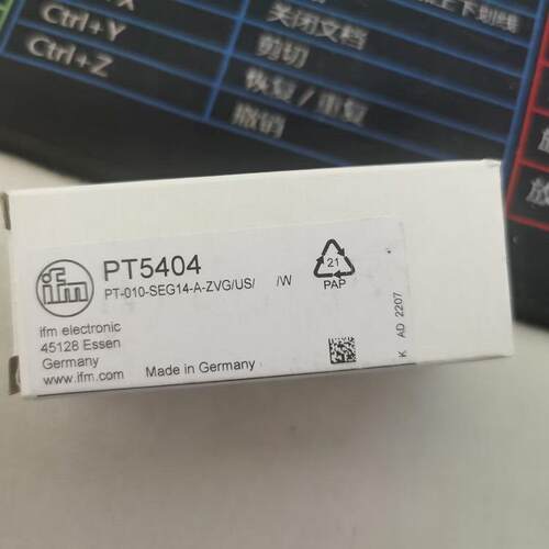 IFM 压力传感器 PT5404 壓力傳送器 PT-010-SEG14-A-ZVG/US/ /W