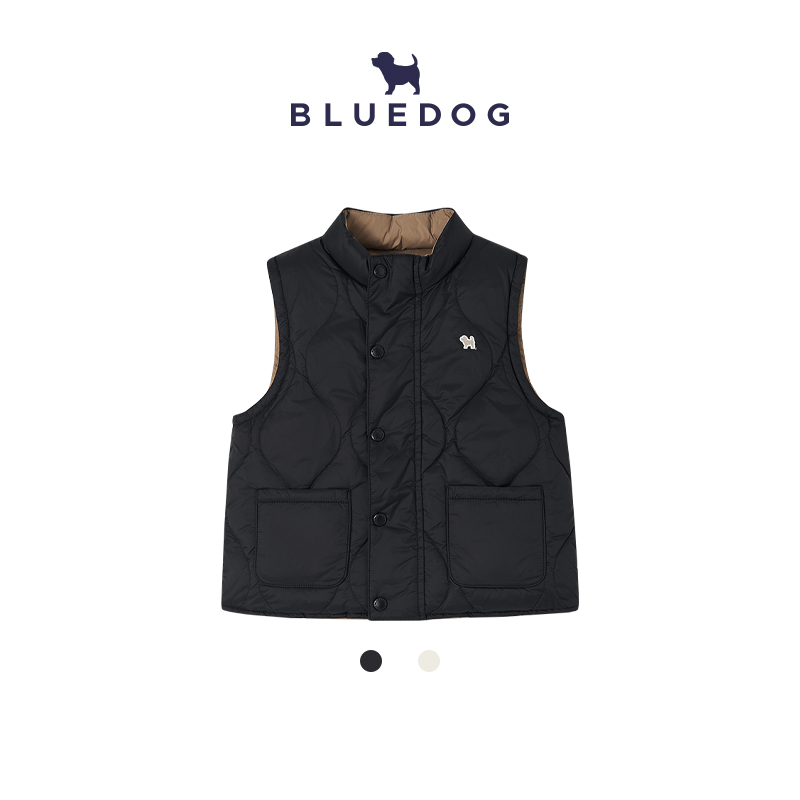 BLUEDOG儿童小立领羽绒马甲