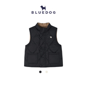 BLUEDOG 韩国蓝狗25FW冬儿童小立领轻盈保暖羽绒马甲男女童马甲