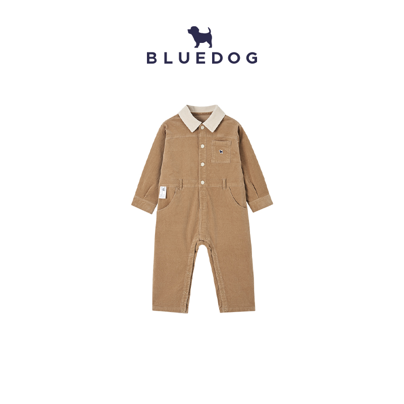 BLUEDOG蓝狗灯芯绒连体工装裤