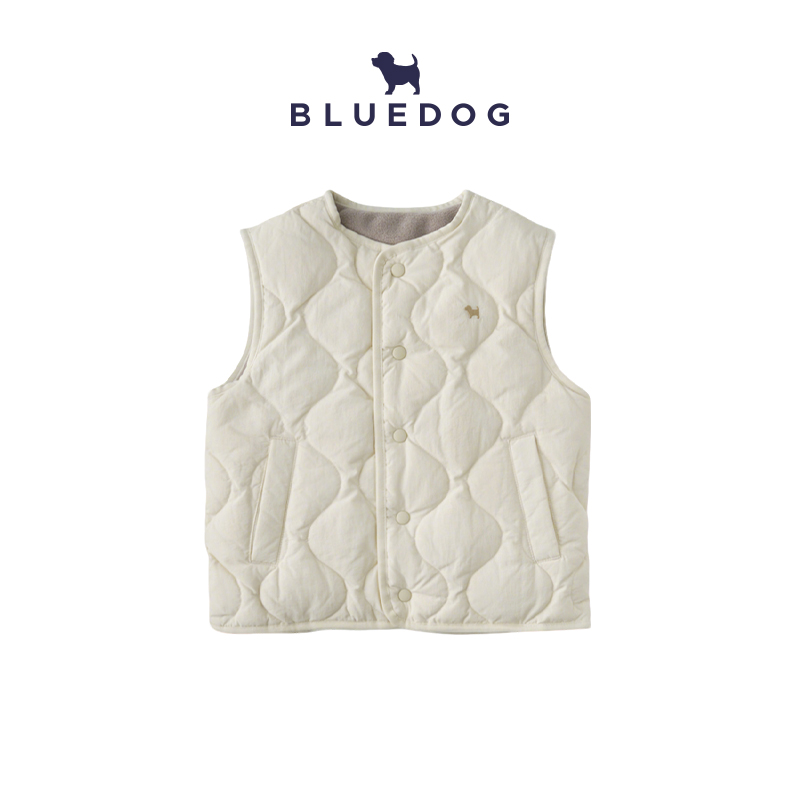 BLUEDOG儿童双面休闲羽绒马甲