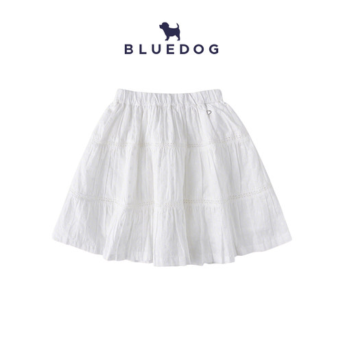 BLUEDOG刺绣棉布蛋糕裙