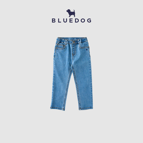 BLUEDOG韩国进口儿童牛仔长裤