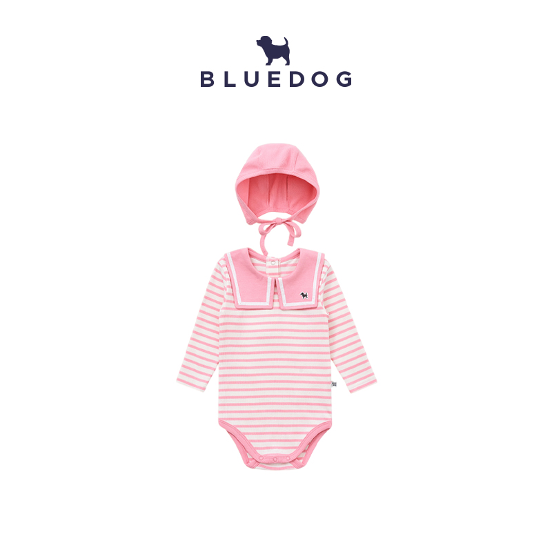 BLUEDOG蓝狗韩国25新婴儿连体衣新生婴幼儿女新生婴儿可爱哈衣