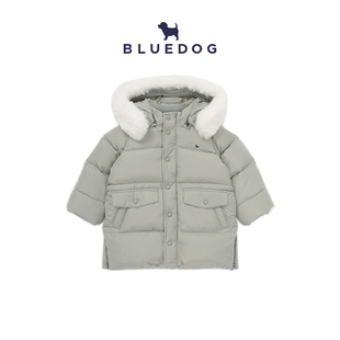 羽绒外套儿童保暖外套 百搭BASIC长款 BLUEDOG 韩国蓝狗25FW冬季