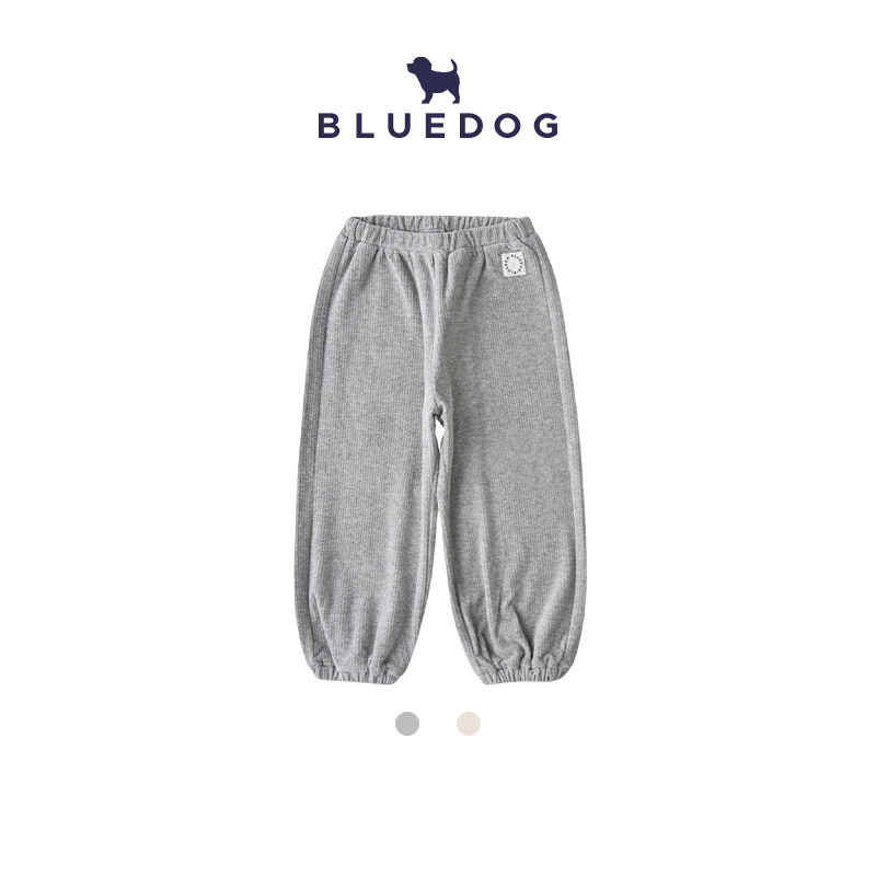 BLUEDOG 韩国蓝狗26FW新款宽松束腿休闲裤儿童秋冬运动裤韩版卫裤