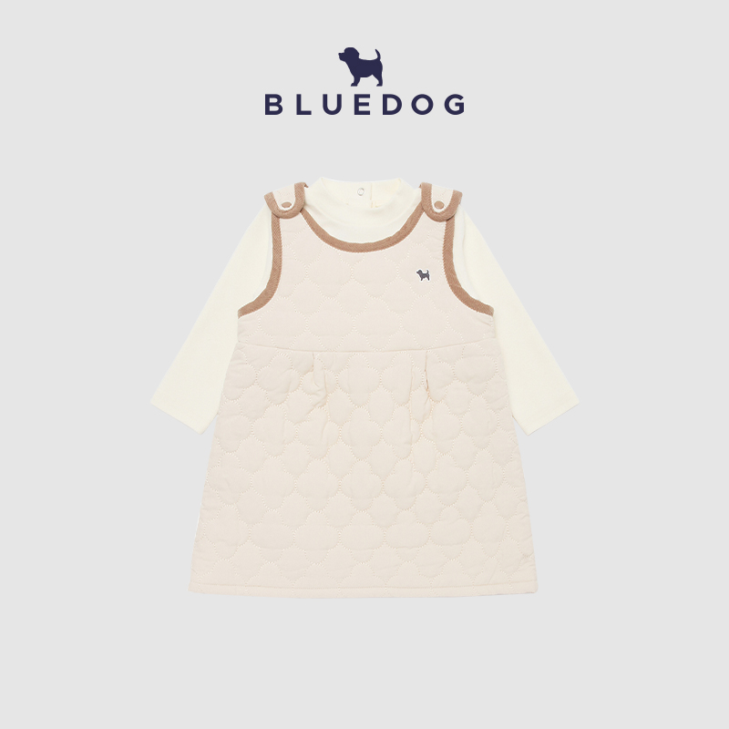 BLUEDOG韩国进口女童夹棉连衣裙