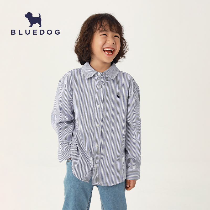 BLUEDOG韩国进口儿童条纹衬衫