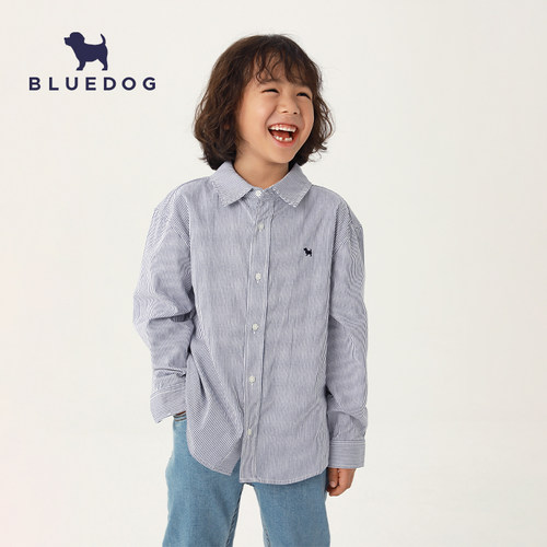 BLUEDOG韩国进口儿童条纹衬衫