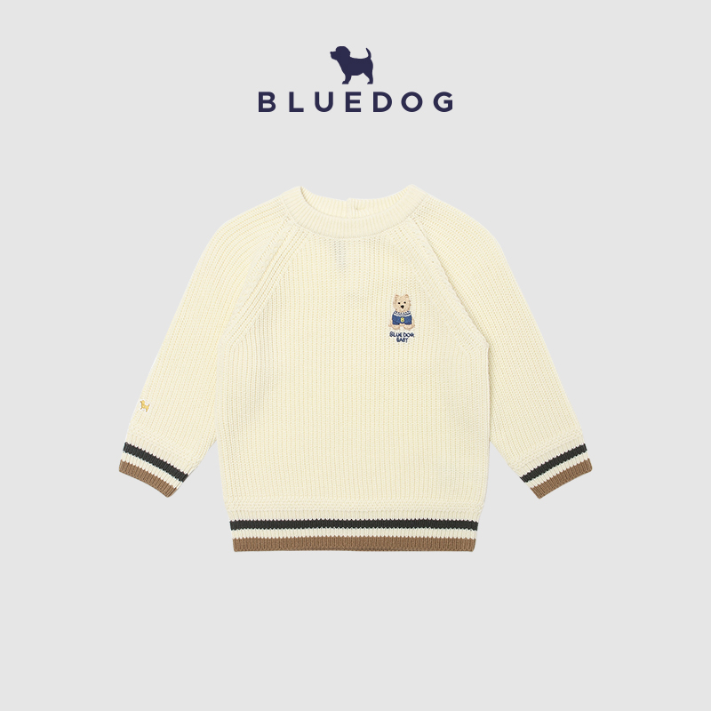 BLUEDOG韩国进口休闲圆领毛衣