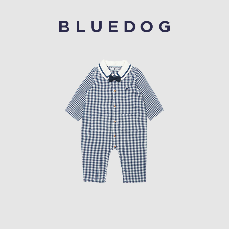 BLUEDOG韩国进口男童衬衫连体衣