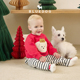 BLUEDOG 韩国蓝狗25FW小童圣诞小狗毛绒刺绣套装 儿童休闲两件套