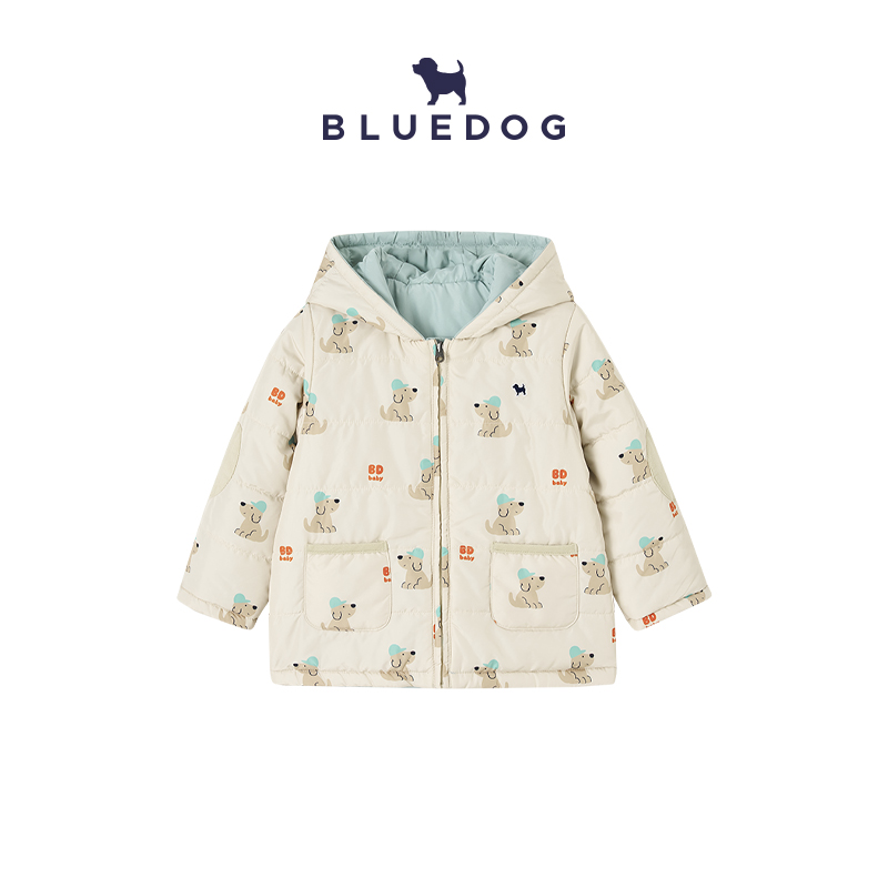 BLUEDOG蓝狗25双面充绒棉服外套