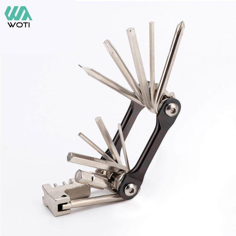 山地自行车工具彩色11合1多功能组合修车工具带T25截链器维修工具