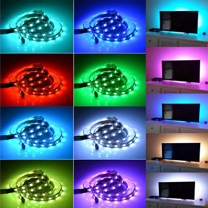 LED灯带2835/5050RGB灯条5vUSB氛围灯24键控制跑马灯电视背景RGB
