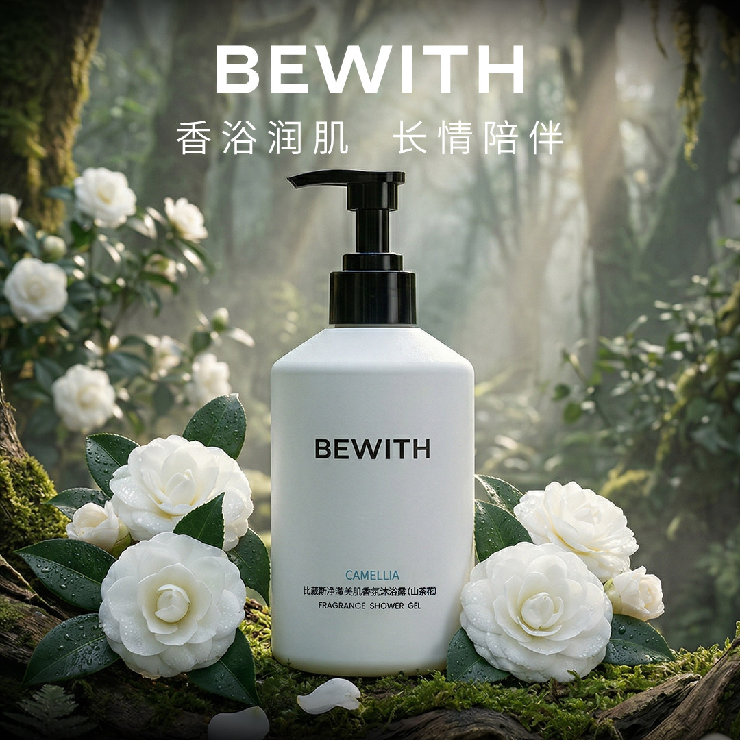 BEWITH山茶花净澈持久留香沐浴露