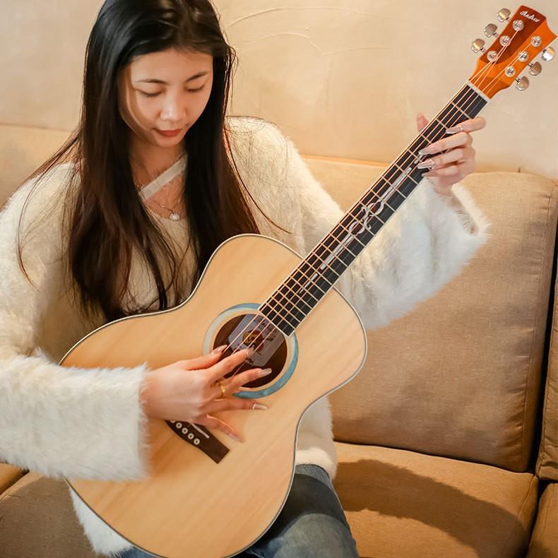 6无品牌/寸单板他学者34寸吉初他民谣吉他木吉他3962D吉系列