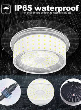 跨境新款244EXCN-001D太阳能L吊灯人体感应遥棚控吊灯谷灯防水露