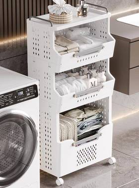 脏衣篮家用多可移卫动置物架生层969间多功能洗衣篮塑料纳筐收收