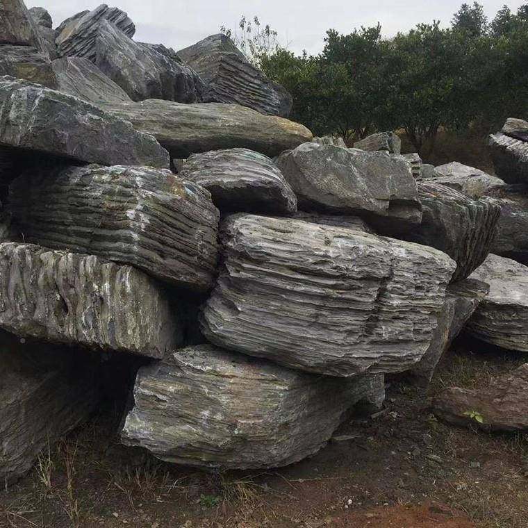 然千层矿山龟石纹石庭院鱼池假山设计制天作施工驳101401造岸草坪