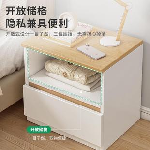 ll床头柜简约现代小型简易床头置物架床边柜小柜子储物柜收纳柜子