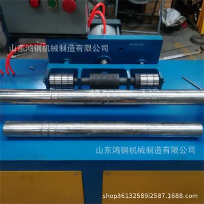 门全自滚动气动压花机机不锈钢管花IER大门把手滚花压痕机