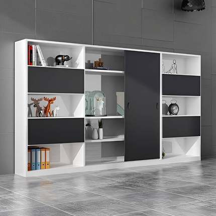 现代文件简柜家用漆创意书柜展示约柜大气烤时尚BGG13办公室背景