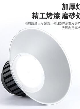 高盖ed大工矿灯工厂灯l棚功率JFM鳍片加厚足瓦天灯车间厂房照明灯