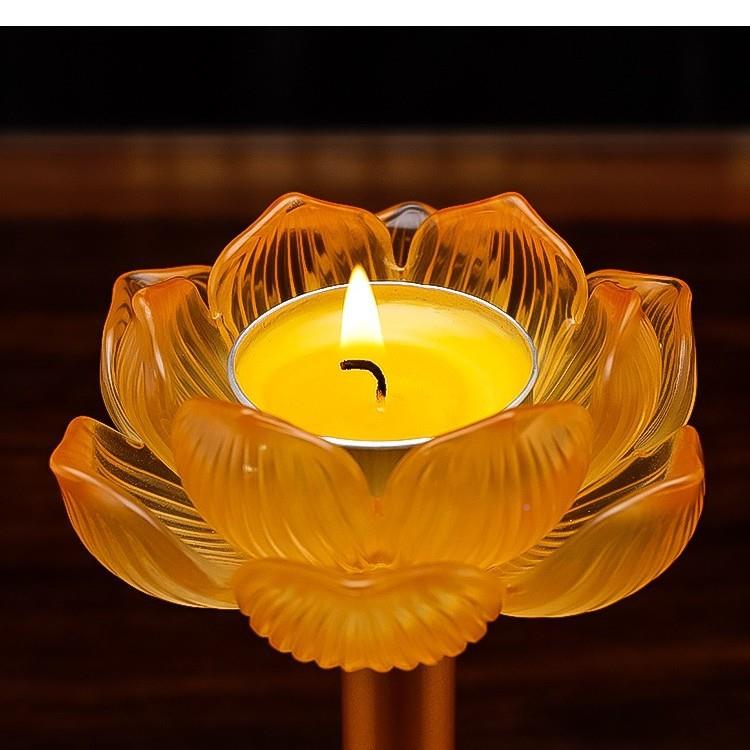 特惠台座烛酥盏烛台花烛灯灯灯架莲花油灯家用油前63514027蜡供蜡