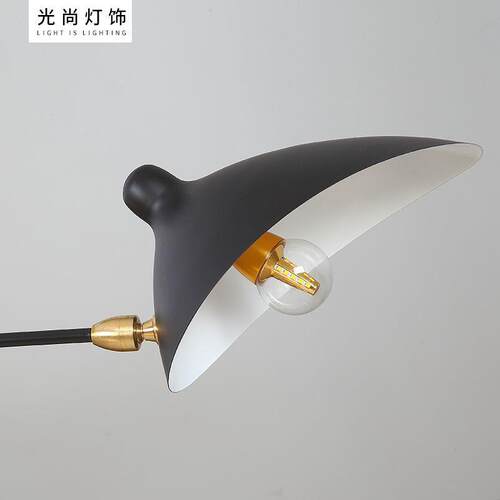 张复牙舞爪双壁灯铁鸭头嘴壁灯创意古MYB009工业风艺长杆左右摇臂