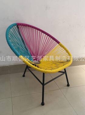 摇椅代简成人午休椅约阳台铁+藤休闲藤KYW椅婴现儿躺椅摇藤颜色家