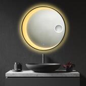 新款 打孔浴122室智能镜贴卫生间墙梳妆镜厕所自免粘化镜防妆雾发